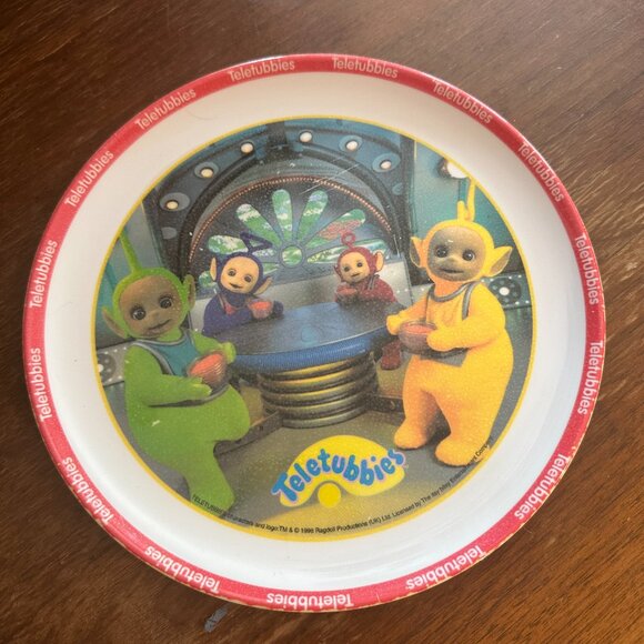 Teletubbies Plate 8 Inch 1998 Zak Plastic Kids Child Dish RARE - Picture 2 of 8